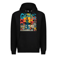 Black growlers Premium Hoodie - DesignPulse