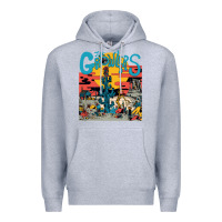 Heather Grey growlers Premium Hoodie - DesignPulse