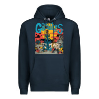 Navy growlers Premium Hoodie - DesignPulse