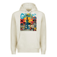 Oatmeal Heather growlers Premium Hoodie - DesignPulse