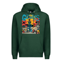 Sports Green growlers Premium Hoodie - DesignPulse