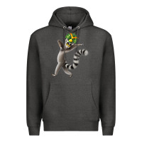 Charcoal Heather All Hail King Julien Premium Hoodie - DesignPulse