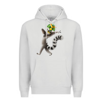 Dove Grey All Hail King Julien Premium Hoodie - DesignPulse