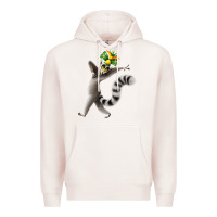 Pale Pink All Hail King Julien Premium Hoodie - DesignPulse