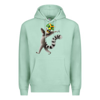 Seafoam All Hail King Julien Premium Hoodie - DesignPulse
