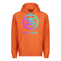 Carrot solana crypto sol coin blockchain decentralized application long sleev Premium Hoodie - DesignPulse