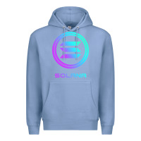 Colony Blue solana crypto sol coin blockchain decentralized application long sleev Premium Hoodie - DesignPulse