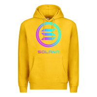 Lemon solana crypto sol coin blockchain decentralized application long sleev Premium Hoodie - DesignPulse