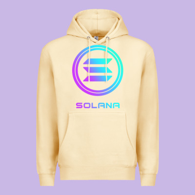 Solana Crypto Sol Coin Blockchain Decentralized Application Long Sleev Premium Hoodie Designed By Designpulse