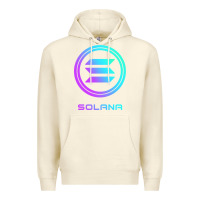 Sandshell solana crypto sol coin blockchain decentralized application long sleev Premium Hoodie - DesignPulse