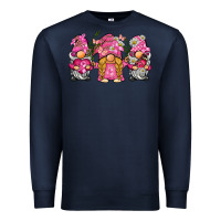 Navy breast cancer gnome Premium Sweatshirt - BarkalooDesign