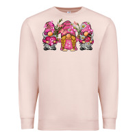 Pale Pink breast cancer gnome Premium Sweatshirt - BarkalooDesign