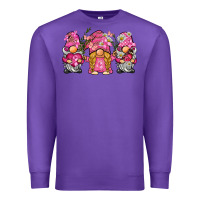 Purple breast cancer gnome Premium Sweatshirt - BarkalooDesign
