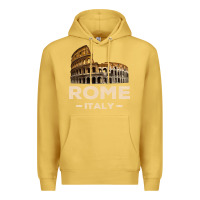 Antique Gold Cool Vintage Roma Italia Colosseum Souvenirs, Rome Italy Pullover Hood Premium Hoodie - DesignPulse