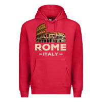 Cardinal Cool Vintage Roma Italia Colosseum Souvenirs, Rome Italy Pullover Hood Premium Hoodie - DesignPulse