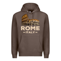 Coffee Cool Vintage Roma Italia Colosseum Souvenirs, Rome Italy Pullover Hood Premium Hoodie - DesignPulse
