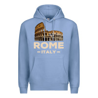 Colony Blue Cool Vintage Roma Italia Colosseum Souvenirs, Rome Italy Pullover Hood Premium Hoodie - DesignPulse