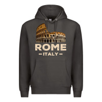 Smoke Cool Vintage Roma Italia Colosseum Souvenirs, Rome Italy Pullover Hood Premium Hoodie - DesignPulse