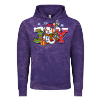 Cloud Purple christmas joy snowman Vintage Hoodie - CowGirlArtShop