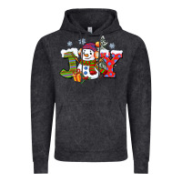 Vintage Black christmas joy snowman Vintage Hoodie - CowGirlArtShop