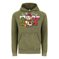Vintage Olive christmas joy snowman Vintage Hoodie - CowGirlArtShop