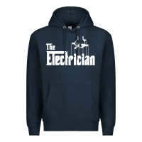 Navy the electrician the godfather parody design hipste Premium Hoodie - PixelWave