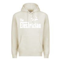 Oatmeal Heather the electrician the godfather parody design hipste Premium Hoodie - PixelWave