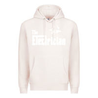 Pale Pink the electrician the godfather parody design hipste Premium Hoodie - PixelWave