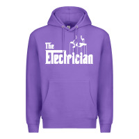 Purple the electrician the godfather parody design hipste Premium Hoodie - PixelWave