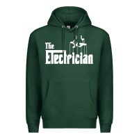 Sports Green the electrician the godfather parody design hipste Premium Hoodie - PixelWave