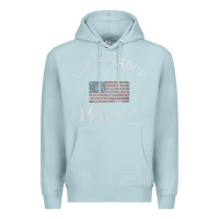 Blue Mist Bar Harbor Maine USA American Flag Established ME Vintage Premium Hoodie - PixelWave