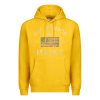 Lemon Bar Harbor Maine USA American Flag Established ME Vintage Premium Hoodie - PixelWave