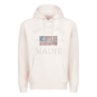 Pale Pink Bar Harbor Maine USA American Flag Established ME Vintage Premium Hoodie - PixelWave
