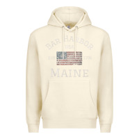 Sandshell Bar Harbor Maine USA American Flag Established ME Vintage Premium Hoodie - PixelWave
