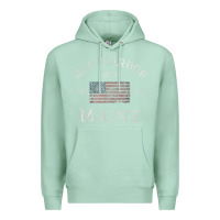 Seafoam Bar Harbor Maine USA American Flag Established ME Vintage Premium Hoodie - PixelWave