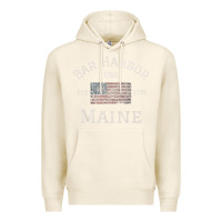 Tofu Bar Harbor Maine USA American Flag Established ME Vintage Premium Hoodie - PixelWave