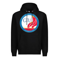 Black graduate, theological, education (GTU) Premium Hoodie - PixelWave