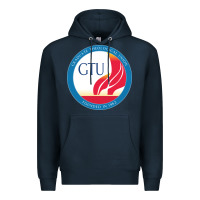 Navy graduate, theological, education (GTU) Premium Hoodie - PixelWave