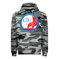 Slate Camo graduate, theological, education (GTU) Premium Hoodie - PixelWave