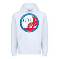 White graduate, theological, education (GTU) Premium Hoodie - PixelWave