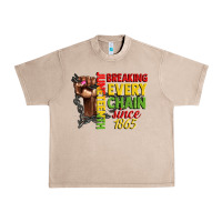 French Oak juneteenth breaking every chain since 1865 woman f Urban Heavy Tee - CowGirlArtShop