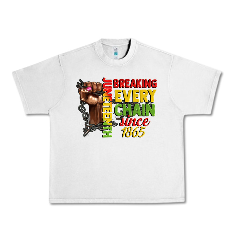 Juneteenth Breaking Every Chain Since 1865 Woman F Urban Heavy Tee by CowGirlArtShop | Teevron