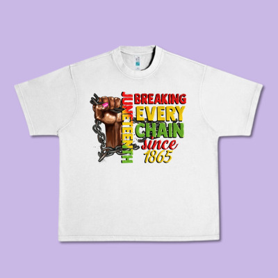 Juneteenth Breaking Every Chain Since 1865 Woman F Urban Heavy Tee Designed By Cowgirlartshop