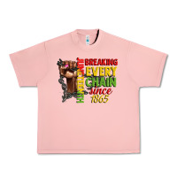 Salmon juneteenth breaking every chain since 1865 woman f Urban Heavy Tee - CowGirlArtShop