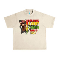 Sandshell juneteenth breaking every chain since 1865 woman f Urban Heavy Tee - CowGirlArtShop