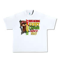 White juneteenth breaking every chain since 1865 woman f Urban Heavy Tee - CowGirlArtShop