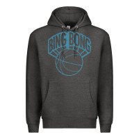Charcoal Heather bing bong vintage distressed Premium Hoodie - PixelWave