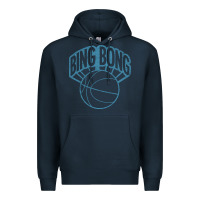 Navy bing bong vintage distressed Premium Hoodie - PixelWave