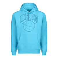 Ocean Blue bing bong vintage distressed Premium Hoodie - PixelWave