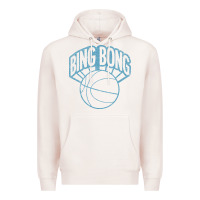 Pale Pink bing bong vintage distressed Premium Hoodie - PixelWave